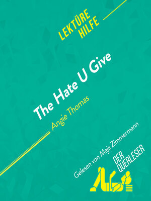cover image of The Hate U Give von Angie Thomas Lektürehilfe